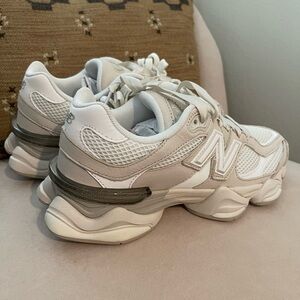 New Balance Women's Cream and Gray Sneakers